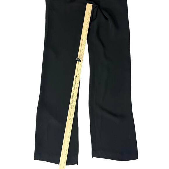 Diane von Furstenberg DVF Black Elena Crepe Silk Wide Leg Pants Trousers size 0 - Picture 5 of 13